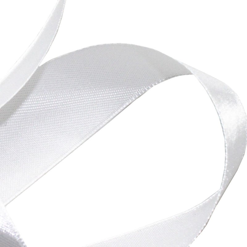 SWTOOL 1" Solid Satin Ribbon 50 Yards Roll for Wedding Details, Sewing Projects, Gift Wrapping, Invitation Embellishments and Crafting Projects Etc (White) - Image 3